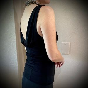 Last chance🦋Anne Klein dressy v-neck black tank S